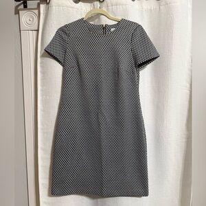 Calvin Klein Black and White Geometric Dress